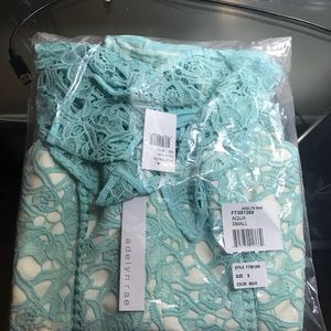 Brand new adelyn Rae romper aqua